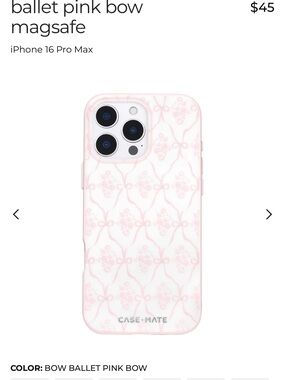 case-mate Ballet Bow Pink MagSafe Case